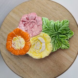 Vintage A Lorrie Design Japan‎ Decorative Ceramic Floral Knick Knack Kitsch  MCM